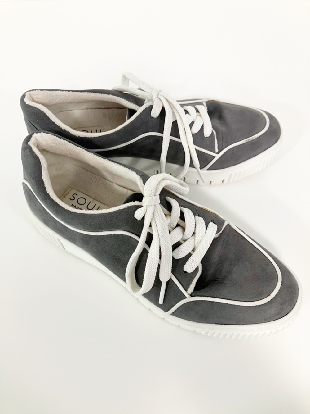 SOUL Naturalizer | Gray Tia Platform Sneakers 7 Basic Casual Grunge Streetwear
